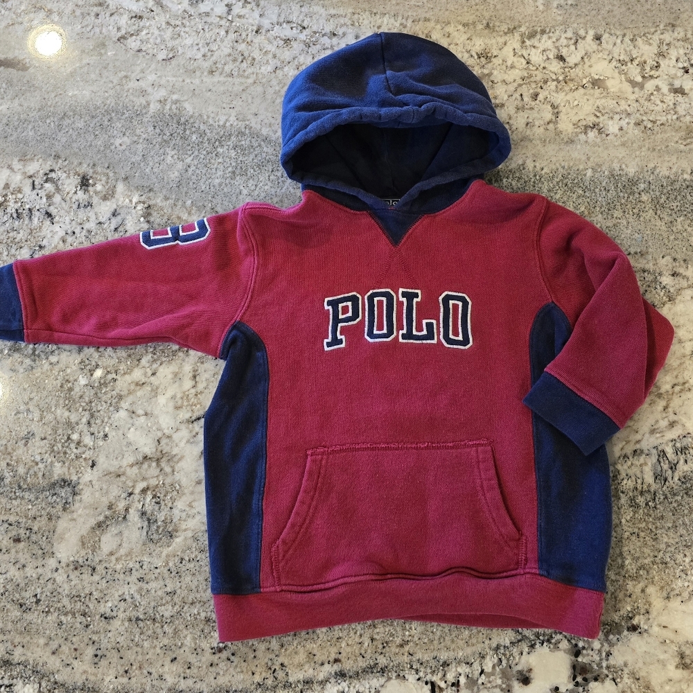 Boys Polo Ralph Lauren Hooded Sweatshirt 3T